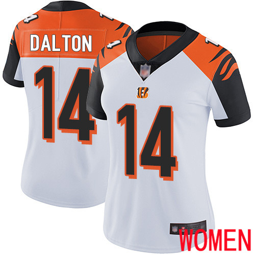 Cincinnati Bengals Limited White Women Andy Dalton Road Jersey NFL Footballl 14 Vapor Untouchable
